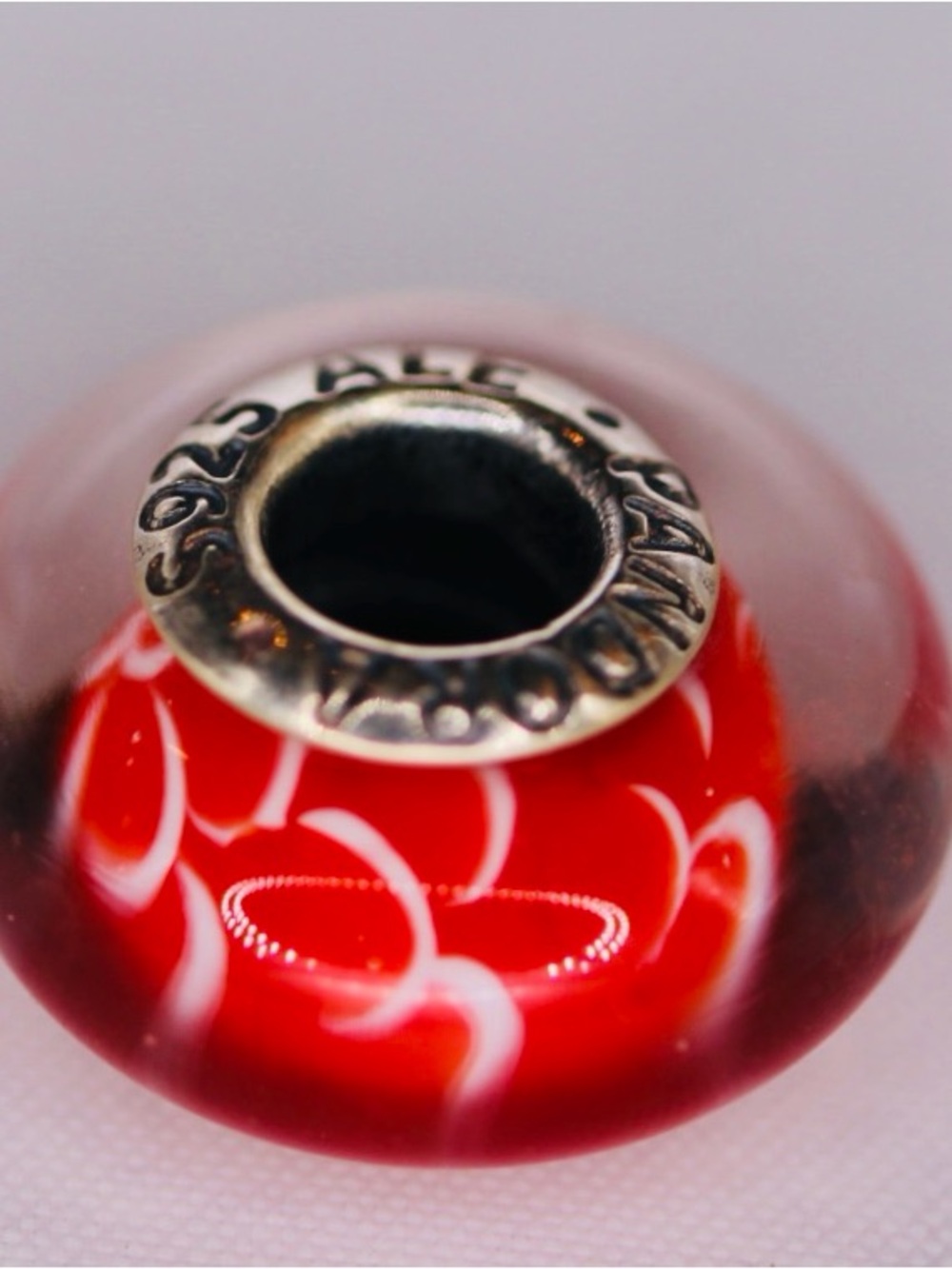 Pandora 791668 Red Asian Koinobori Murano Glass Charm S925 ALE Retired NWOT
